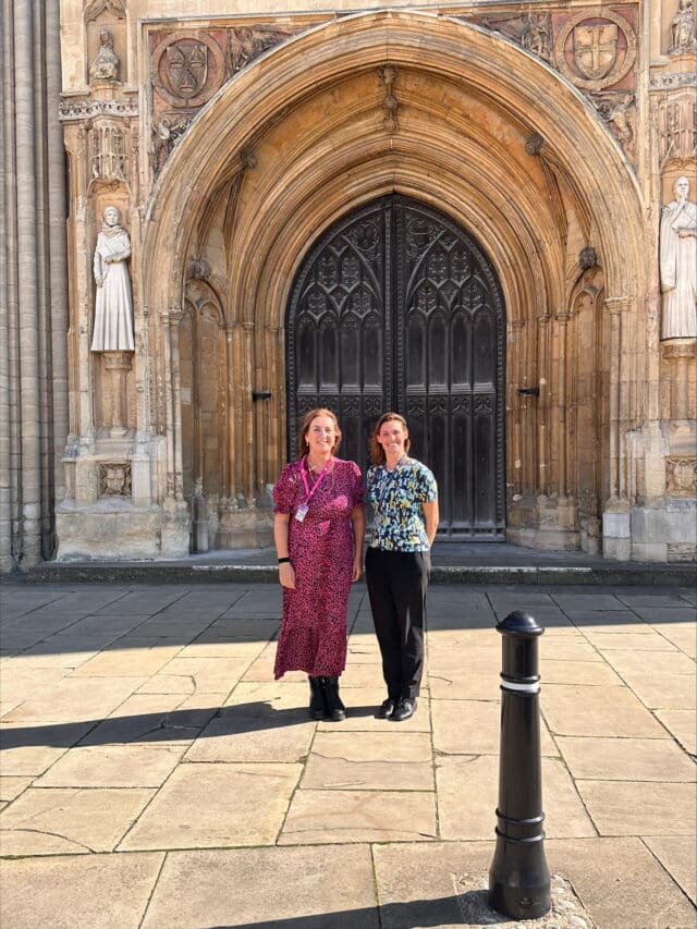 Judith Selves and Abbie Dean today discussing Wollow