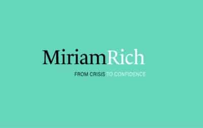Miriam Rich logo on a teal background with the text “MiriamRich” and the tagline “From Crisis to Confidence” below.