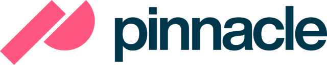 Pinnacle logo with a pink abstract icon and the word “pinnacle” in dark teal text.