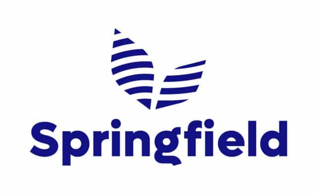 Springfield logo in purple with a stylized leaf icon above the word “Springfield.”