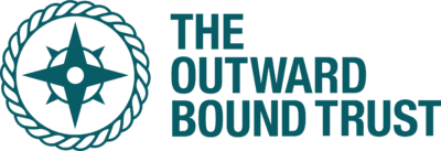 The Outward Bound Trust logo featuring a teal compass within a rope circle beside the words 