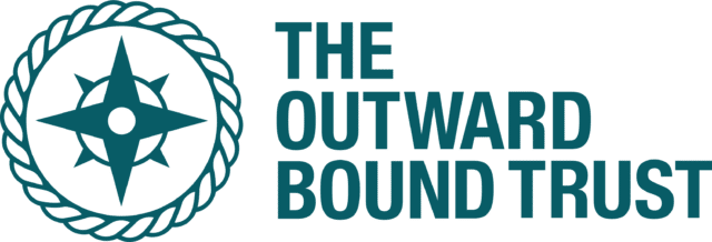 The Outward Bound Trust logo featuring a teal compass within a rope circle beside the words 