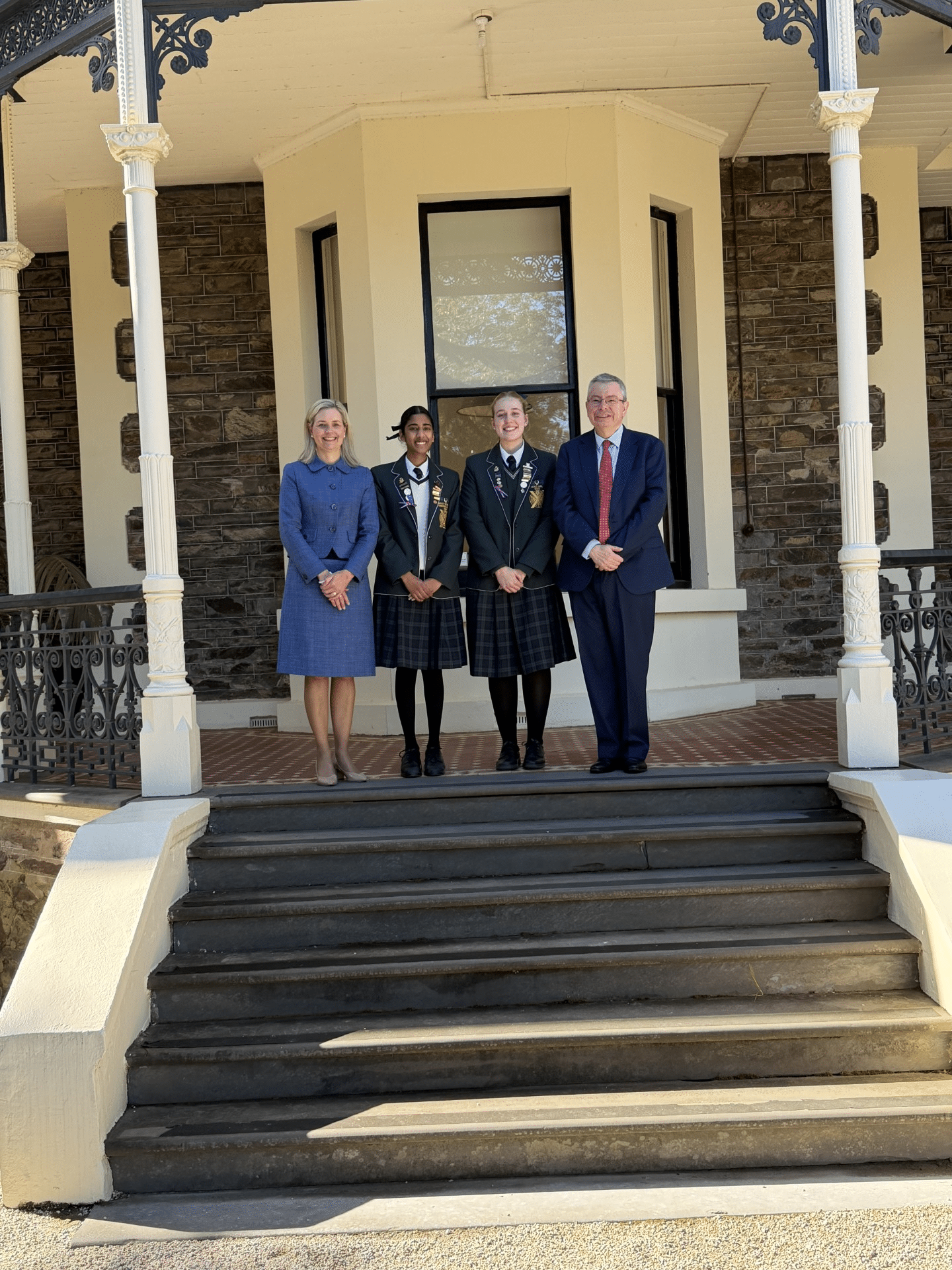 Vanessa Browning and Heads of School at Seymour College 1